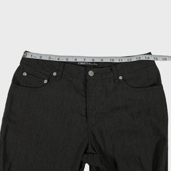 Vintage Z Cavaricci Modern Basic Womens Pants 9 Gray Bootcut 90s Y2K Style 29x32 - Picture 8 of 13